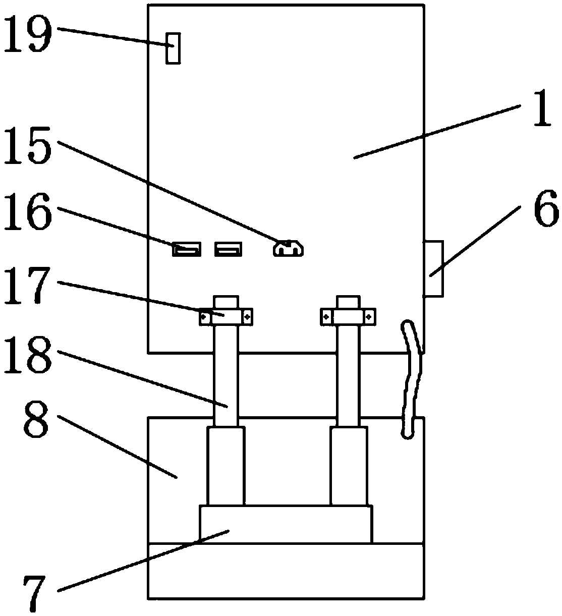 A virtual image terminal device with a good heat dissipation effect