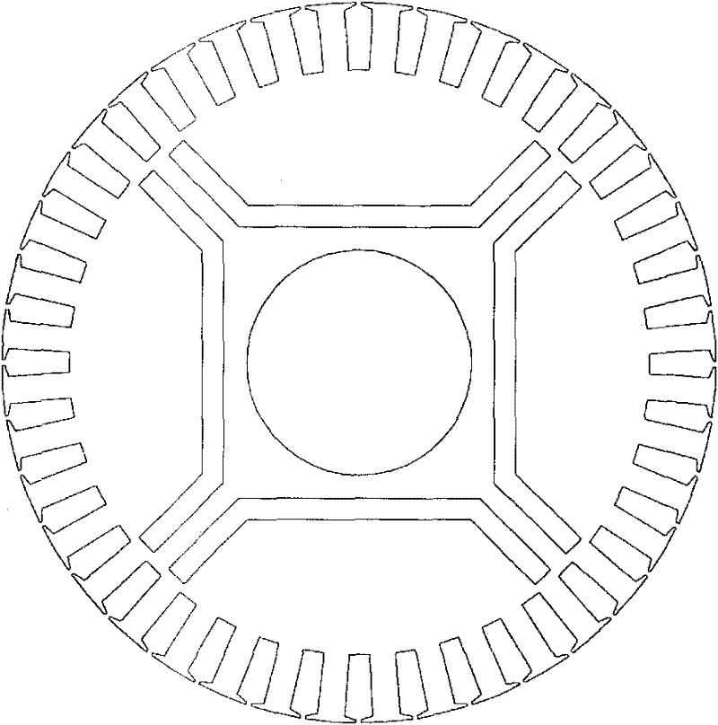 Permanent-magnet self-starting synchronous motor