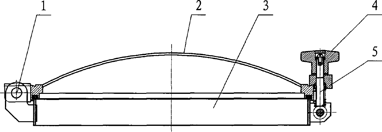 Quick-opening device of airflow dyeing machine