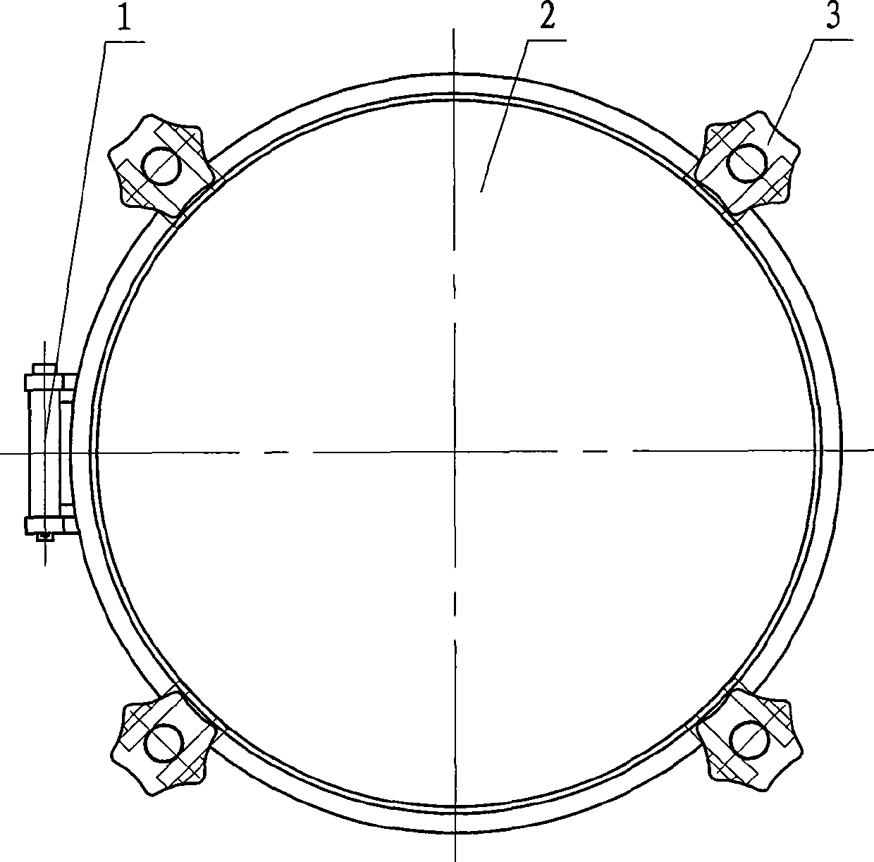 Quick-opening device of airflow dyeing machine