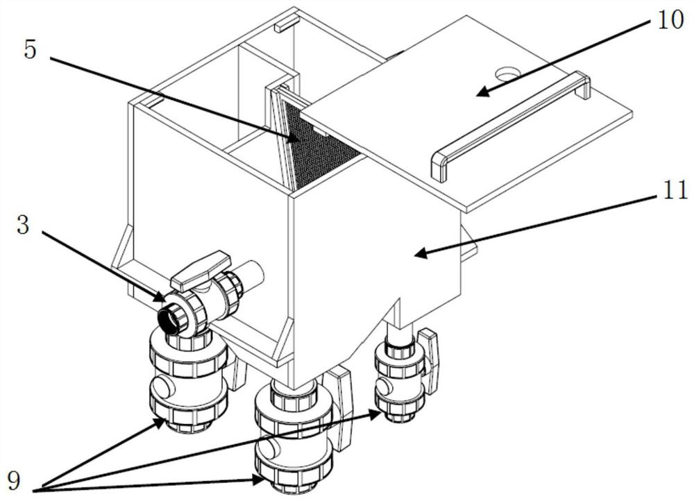 Automatic flushing, overflowing and filtering device