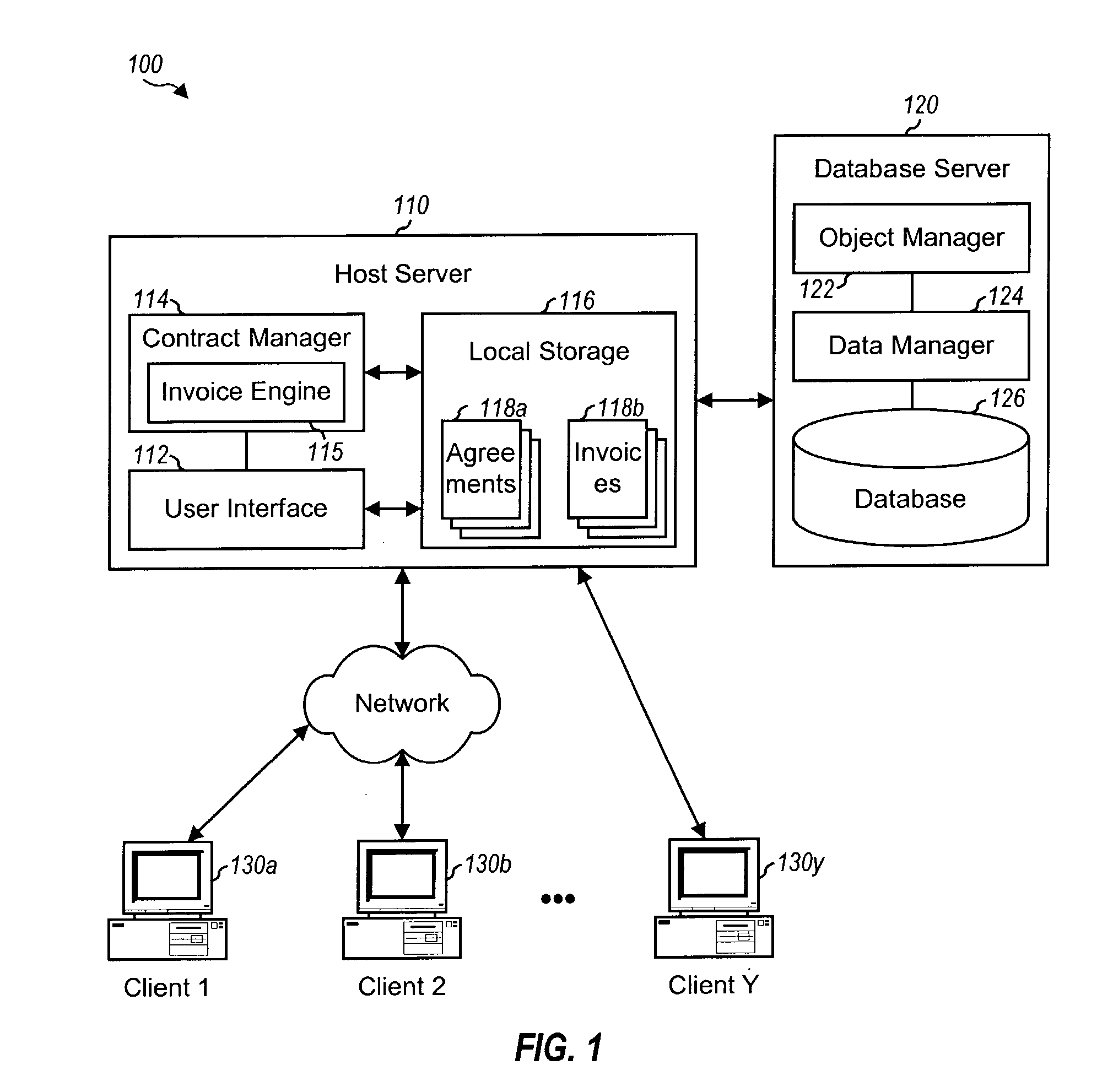 Method and system for automatically generating invoices for contracts