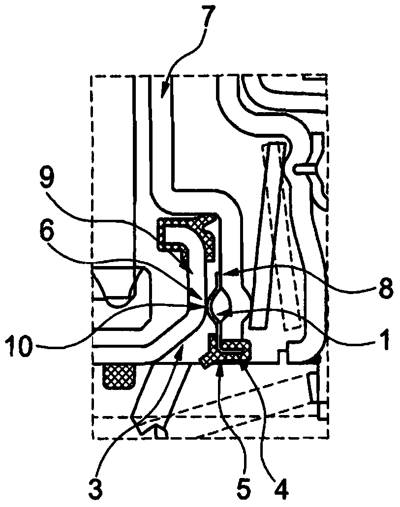 Carrier element for pressure chamber of friction clutch