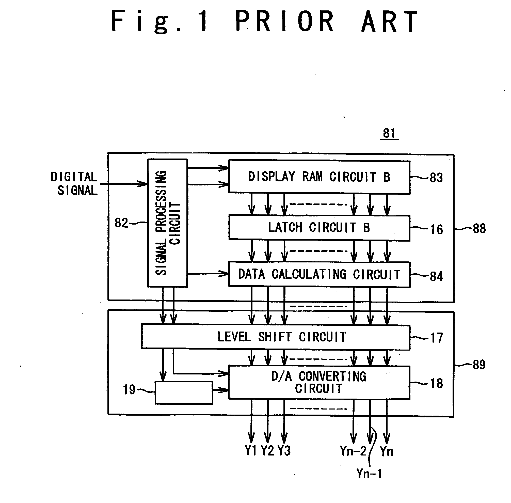 Drive circuit for display apparatus and driving method
