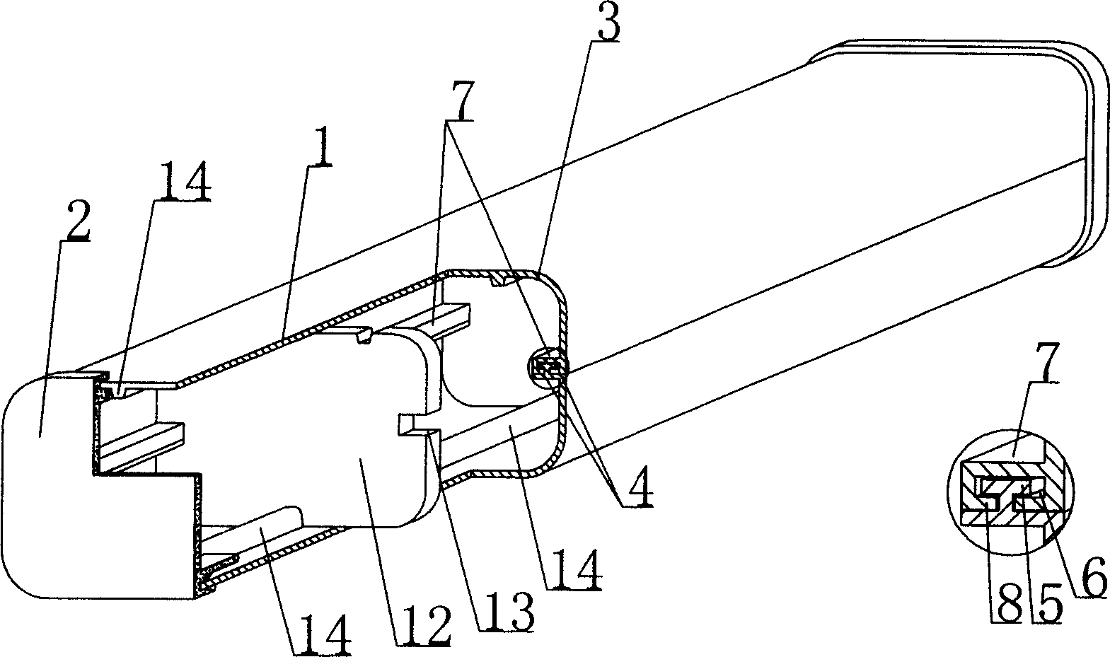 Plastic thin-wall tube