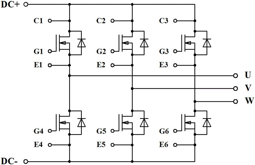 Power module for equalizing currents of chips connected in parallel