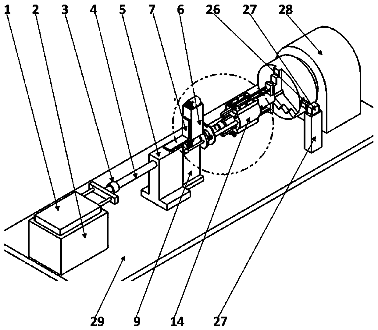 Automatic feeding and discharging device for parts and using method