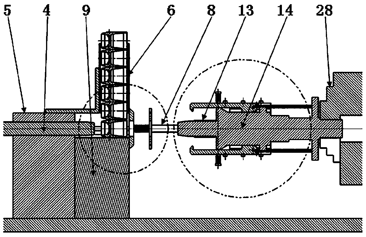 Automatic feeding and discharging device for parts and using method