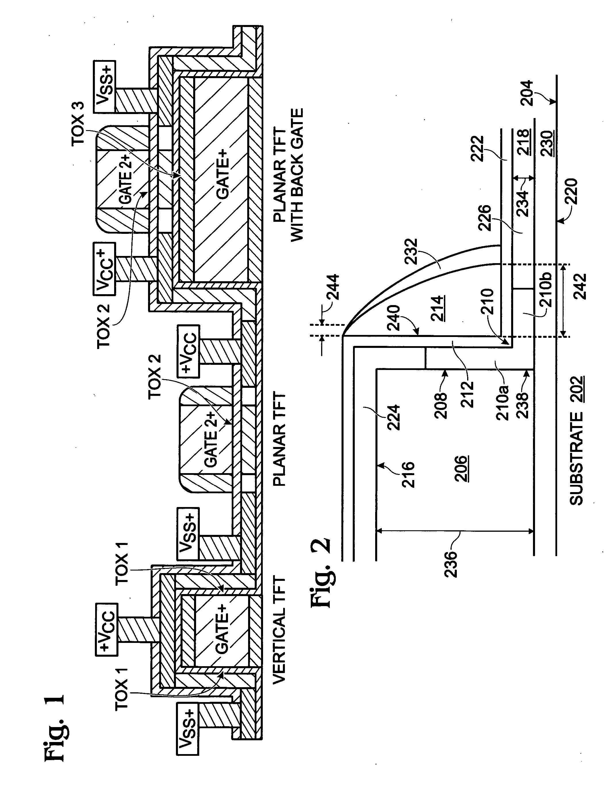 Sidewall gate thin-film transistor