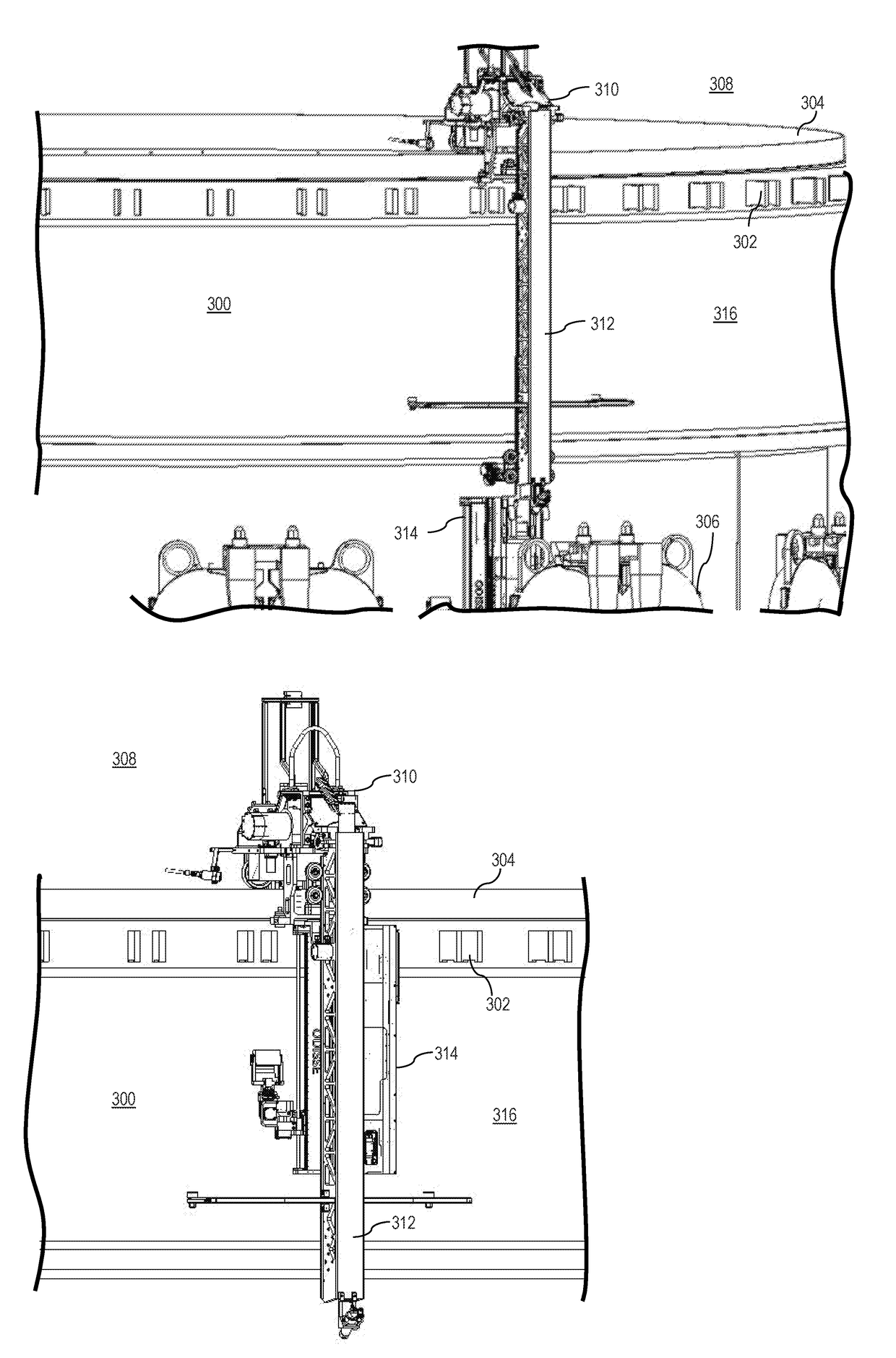 Remotely operated vehicles, systems, and methods for inspecting core shrouds