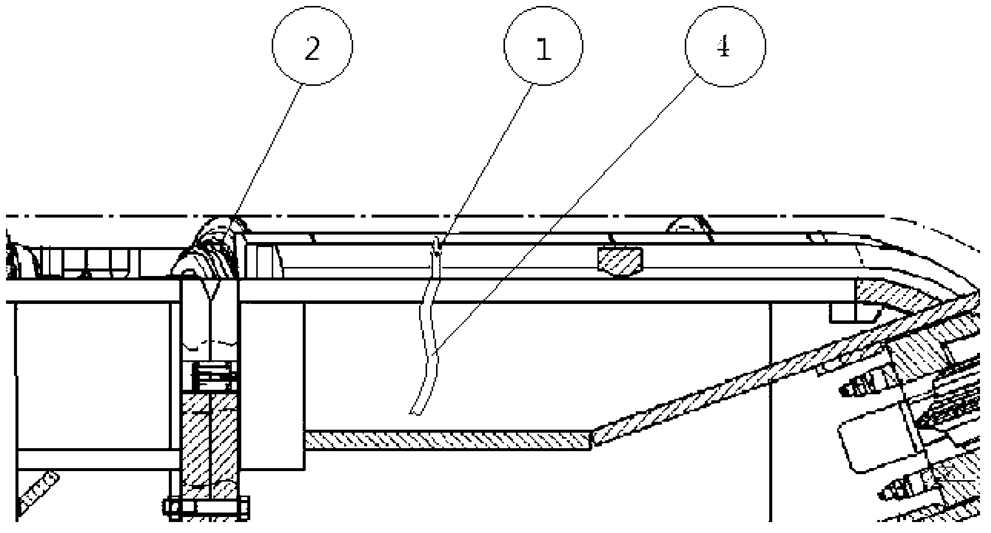 Distribution method and distribution structure of high-pressure water jet in heading machine cutterhead