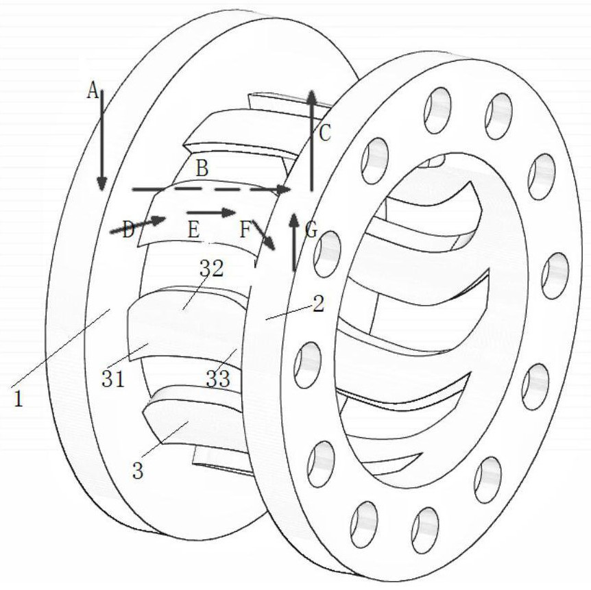 A circulation structure for reducing the temperature rise of wind resistance of rotating bolts