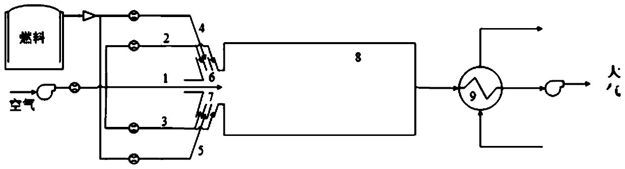 A realization of no  <sub>x</sub> Flameless combustion heating boiler system with near zero emissions