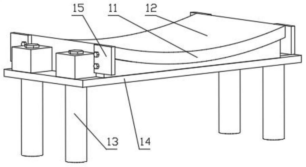 Anti-drawing guide rail type friction pendulum support