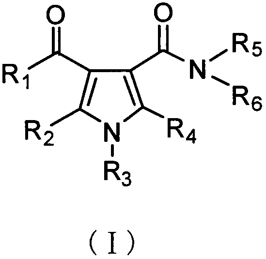 Pyrrole formamide derivative, and preparation method and application thereof