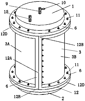 Test device and test method for testing waterproof performance of pipe segment joint sealing gaskets