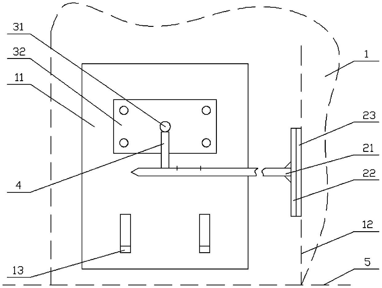 Forklift mast positioning device, forklift and positioning method