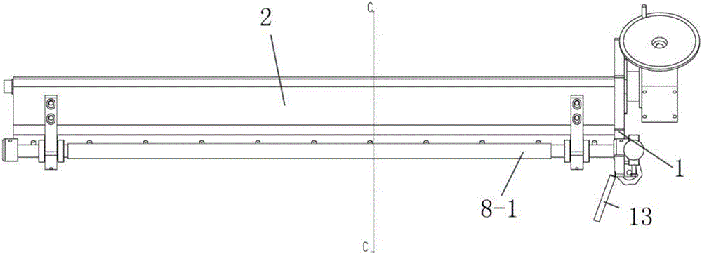 A straight line glazing mechanism