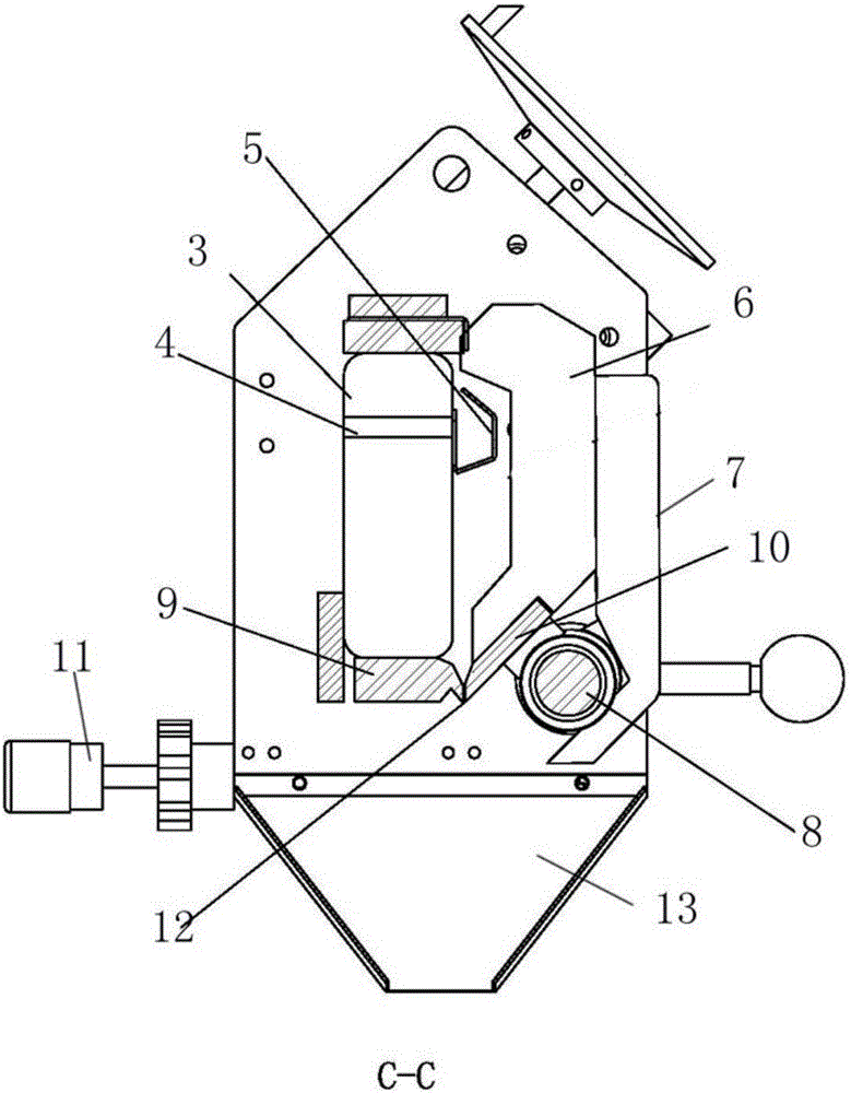 A straight line glazing mechanism