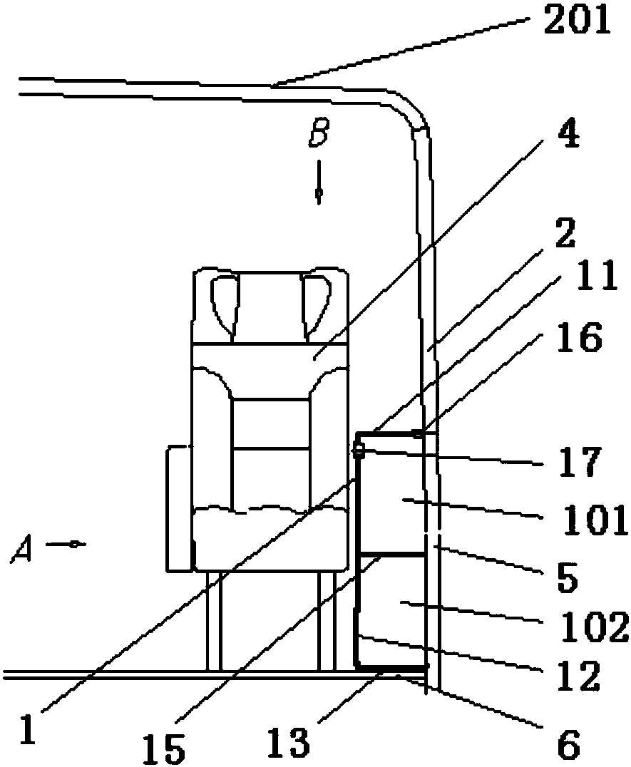 Two-channel side-sited air-conditioner air passage of passenger car