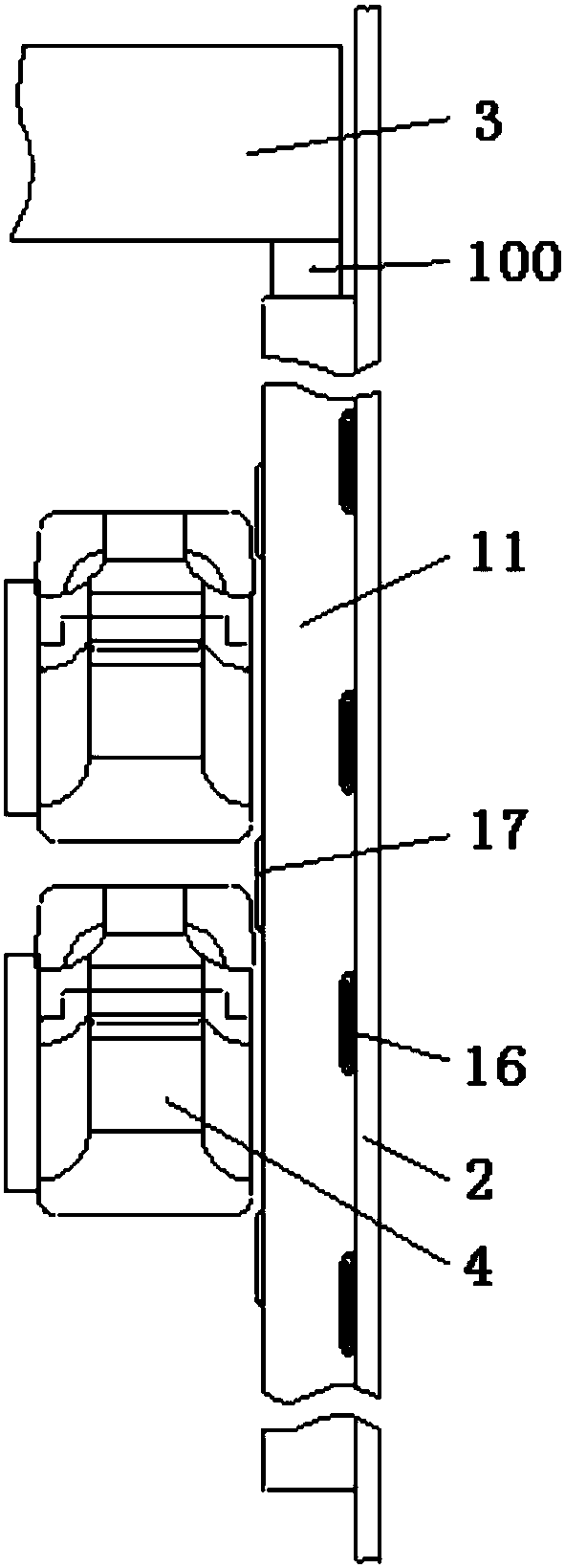 Two-channel side-sited air-conditioner air passage of passenger car