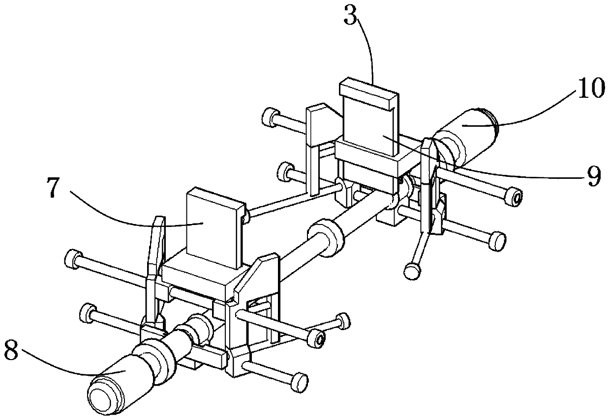 Stabilizing device for automated mechanical production