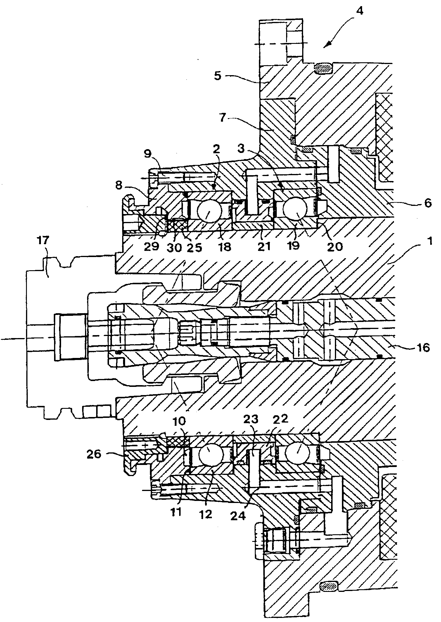 High-speed spindle unit for machine tools