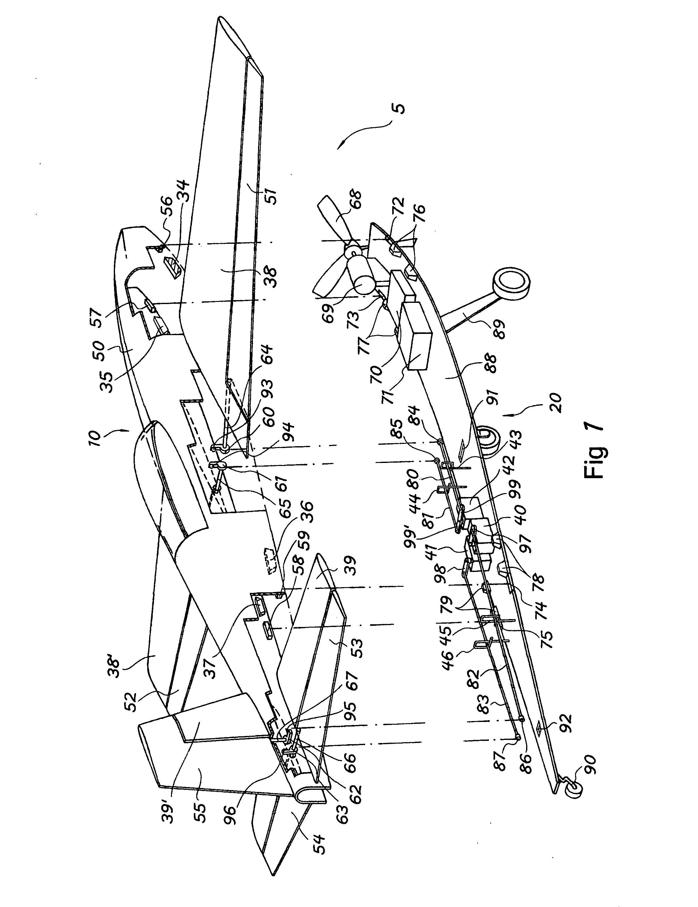 Modularized airplane structures and methods