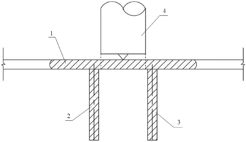 A π-shaped underground diaphragm wall shield tunnel construction method