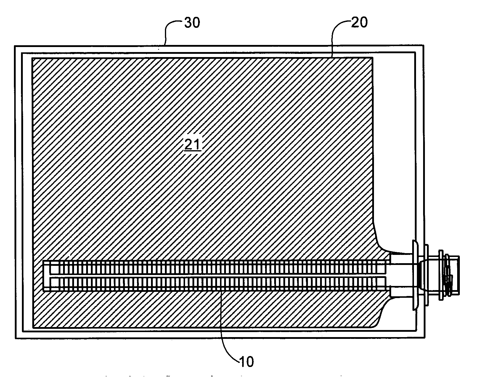 Depletion device for bag in box containing viscous liquid