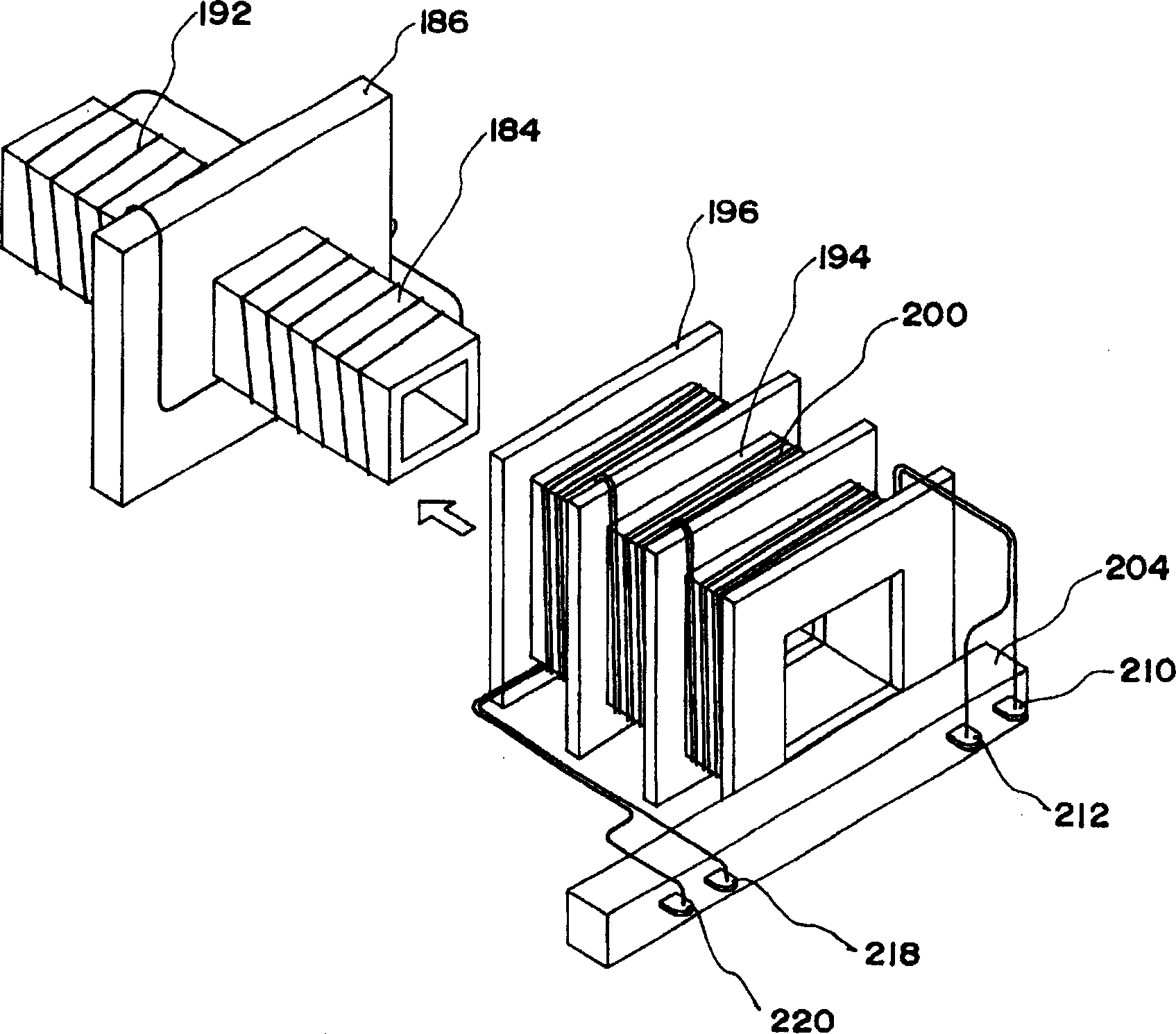 Wound-rotor type transformer and power source utilizing wound-rotor type transformer