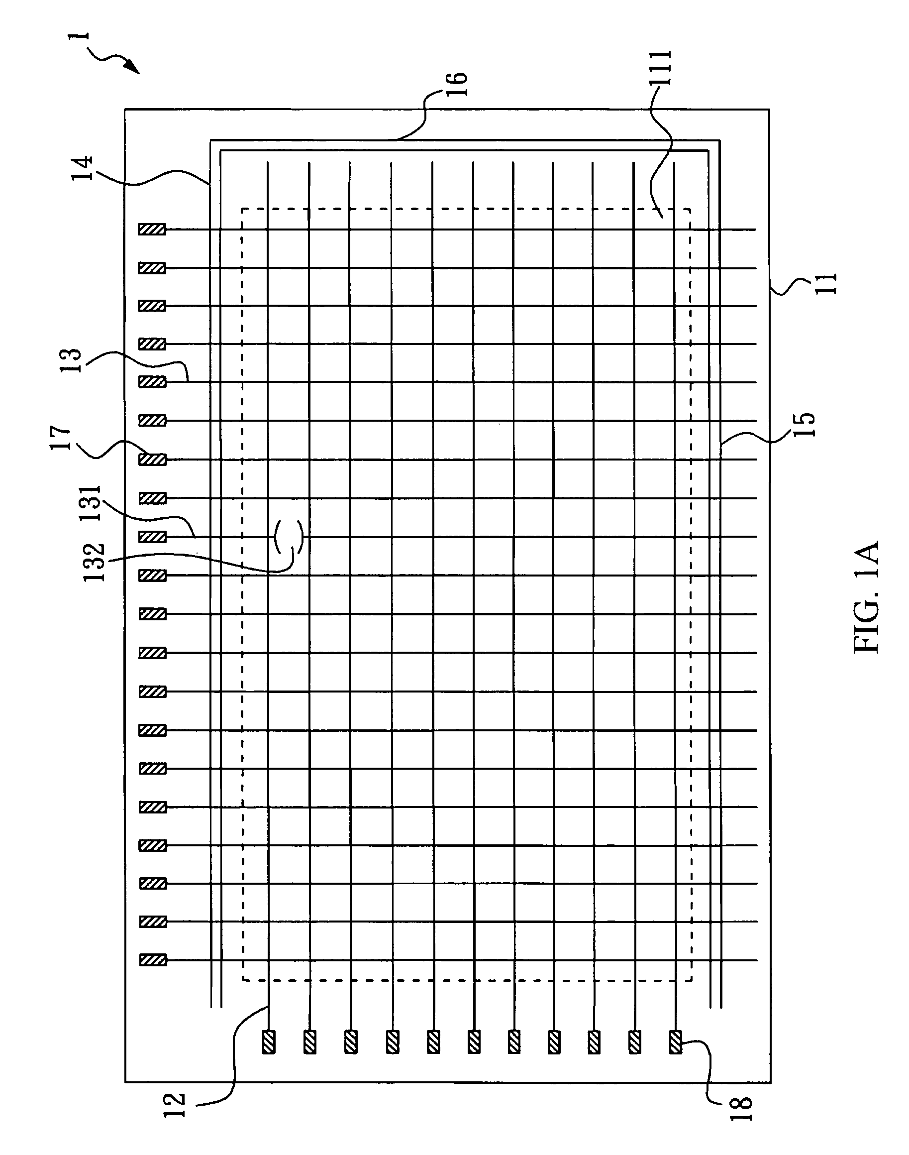 Active array substrate for flat panel display