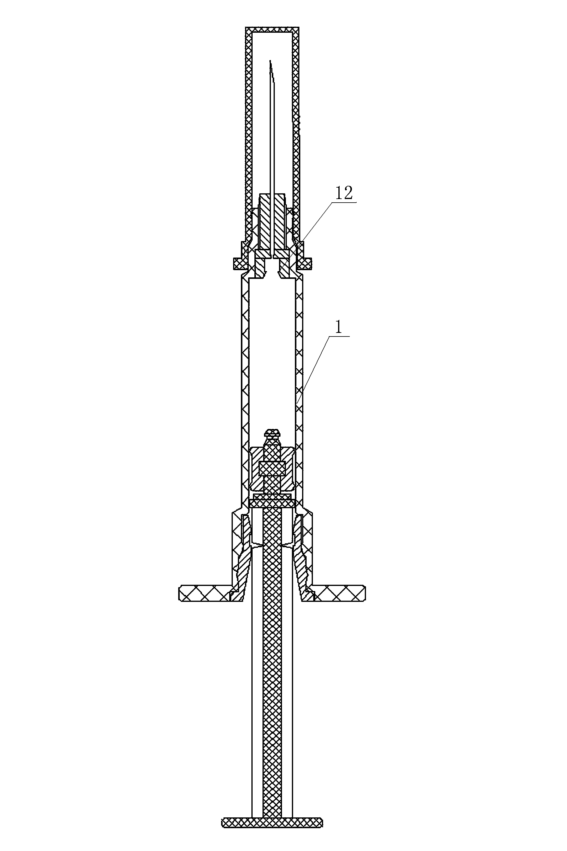 Core rod locking-type safety syringe