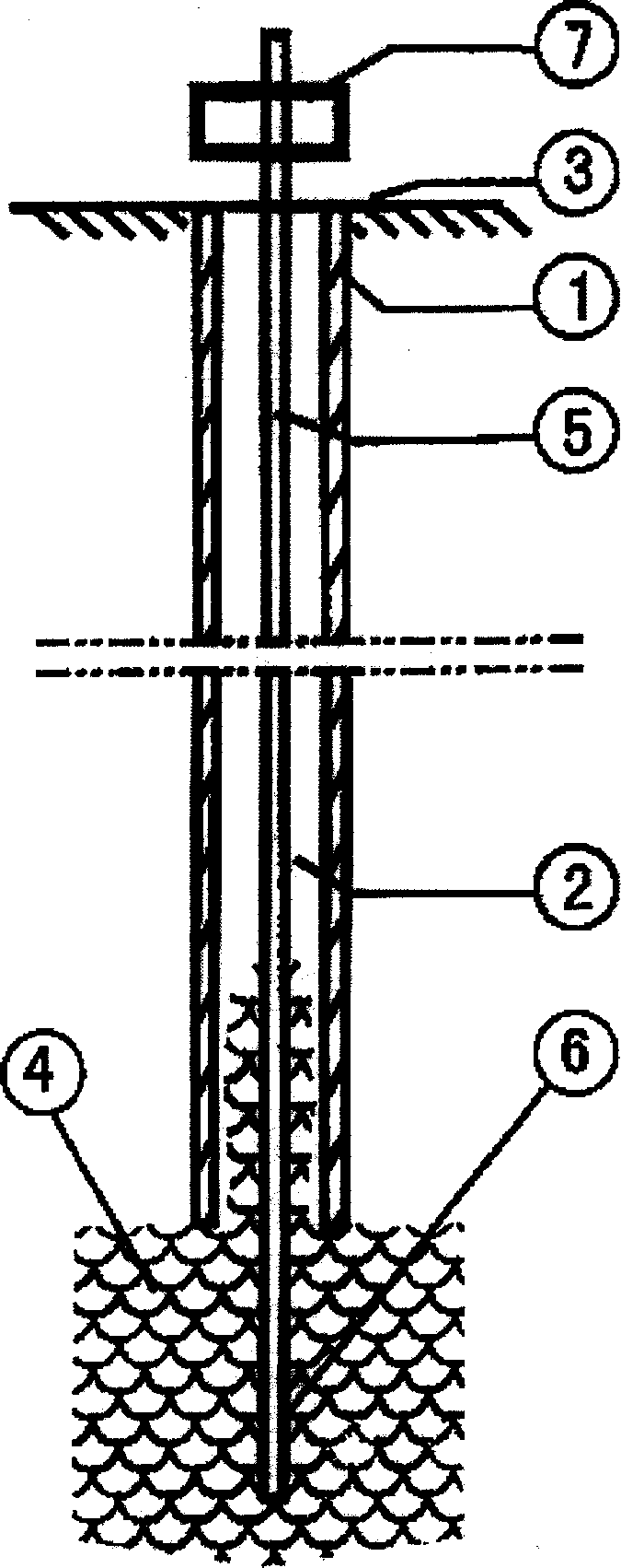 High-pressure rotary-jetting hollow bottom-expanding pile and making method thereof