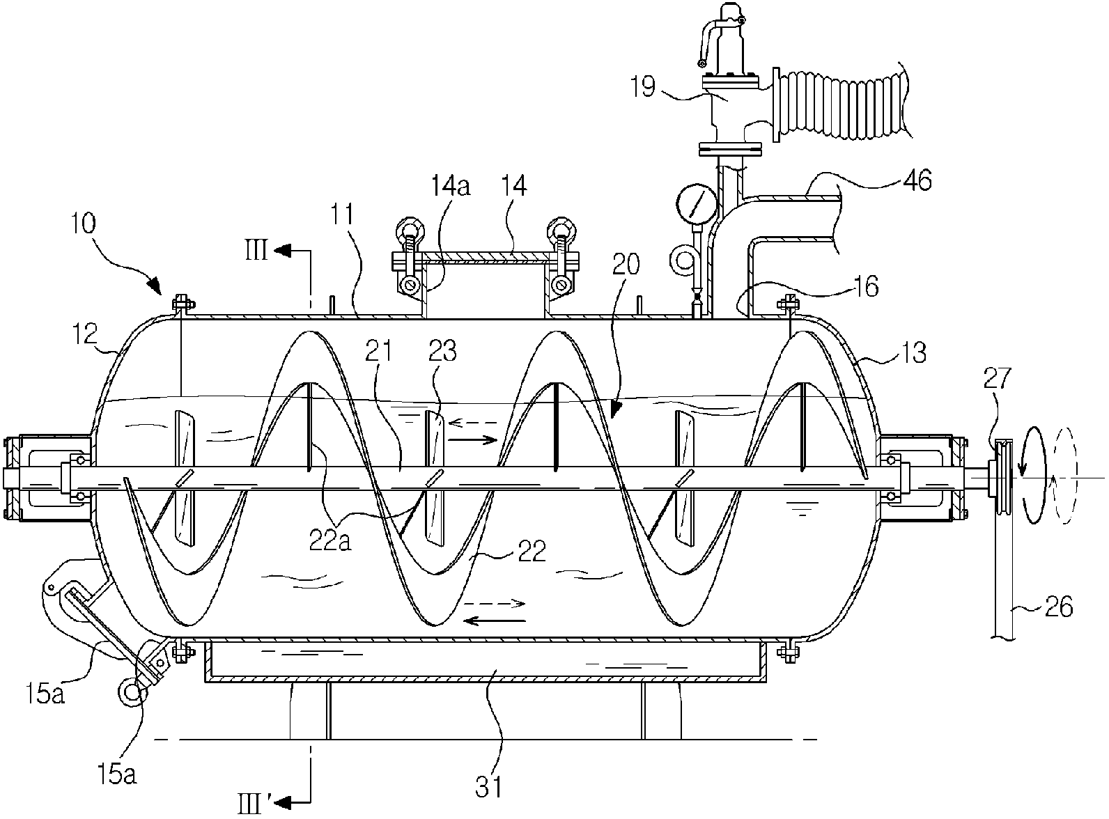 Apparatus and method for treating organic waste