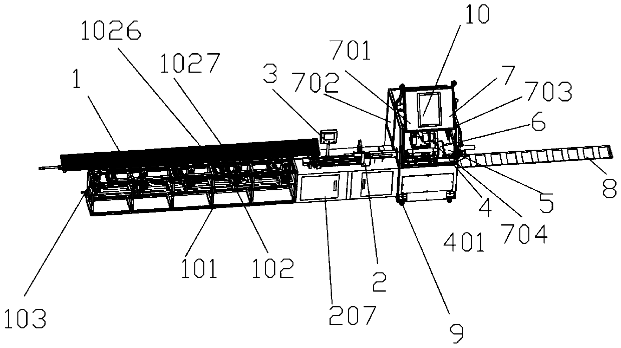 Steel wire knitted hose cutting machine and working method thereof