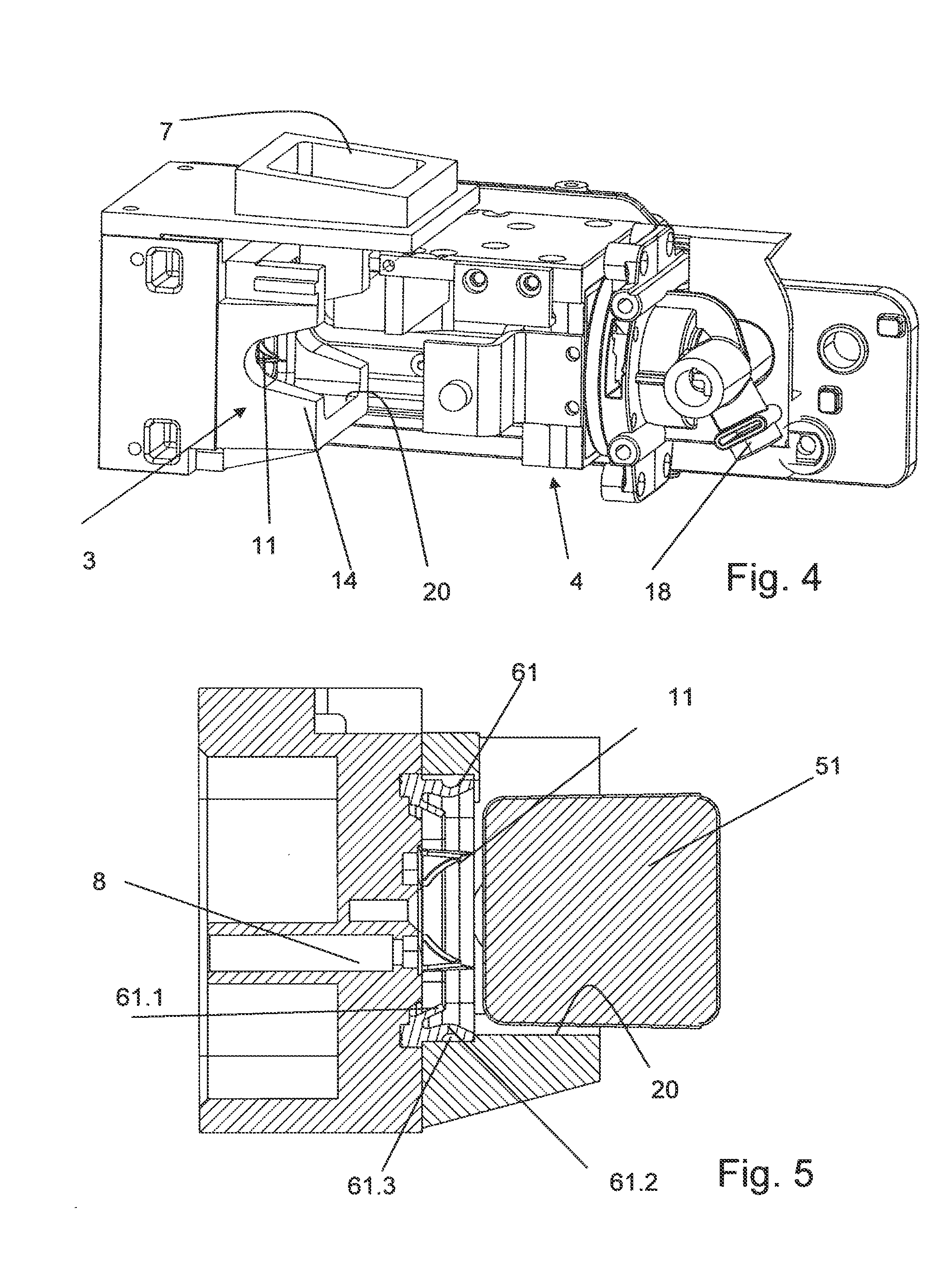 Extraction device and sealing system