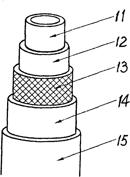 Method and device for manufacturing plastic composite pipe with flexibly-knitted wire mesh skeleton