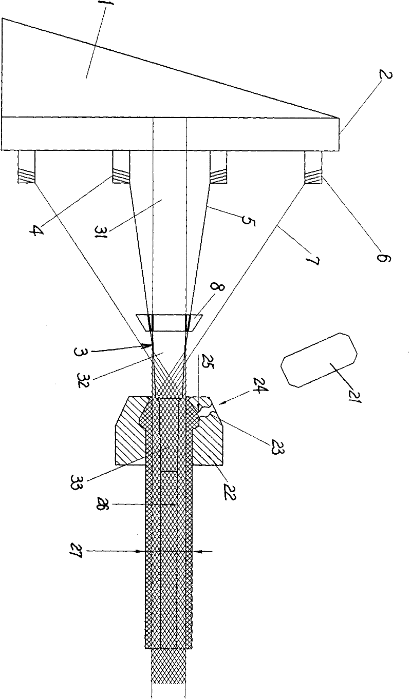 Method and device for manufacturing plastic composite pipe with flexibly-knitted wire mesh skeleton