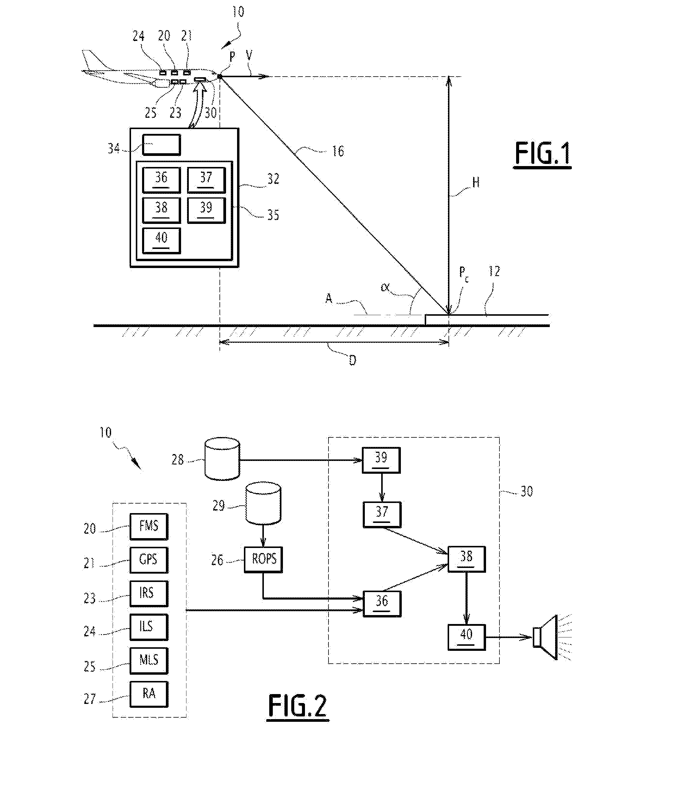 Device for monitoring the stabilisation of the approach phase of an aircraft to a landing runway, associated method and computer program