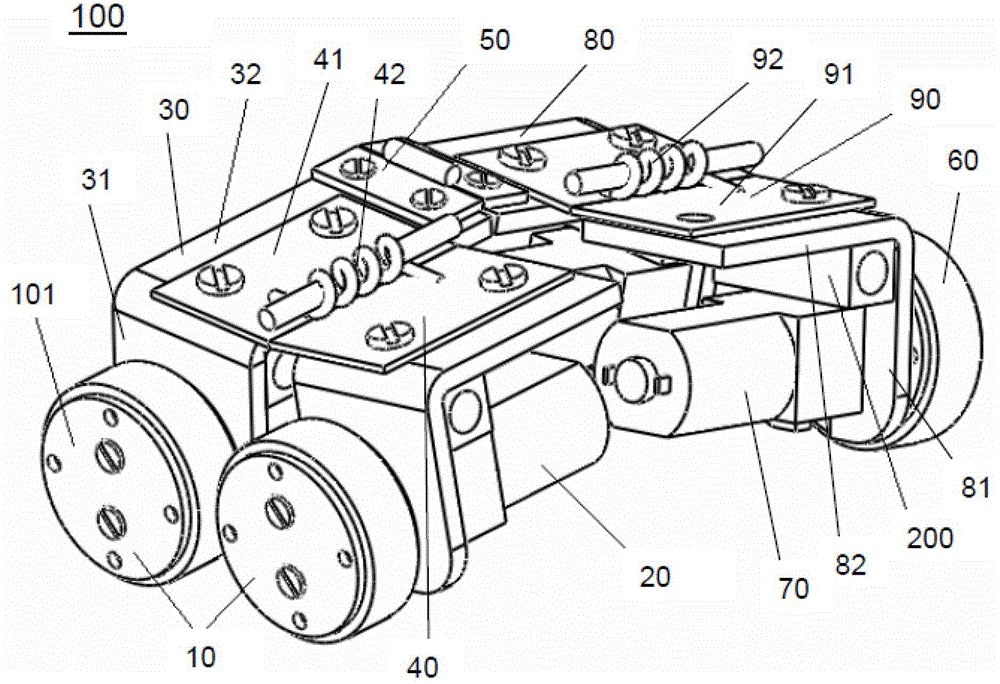 Flexible surface crawling robot