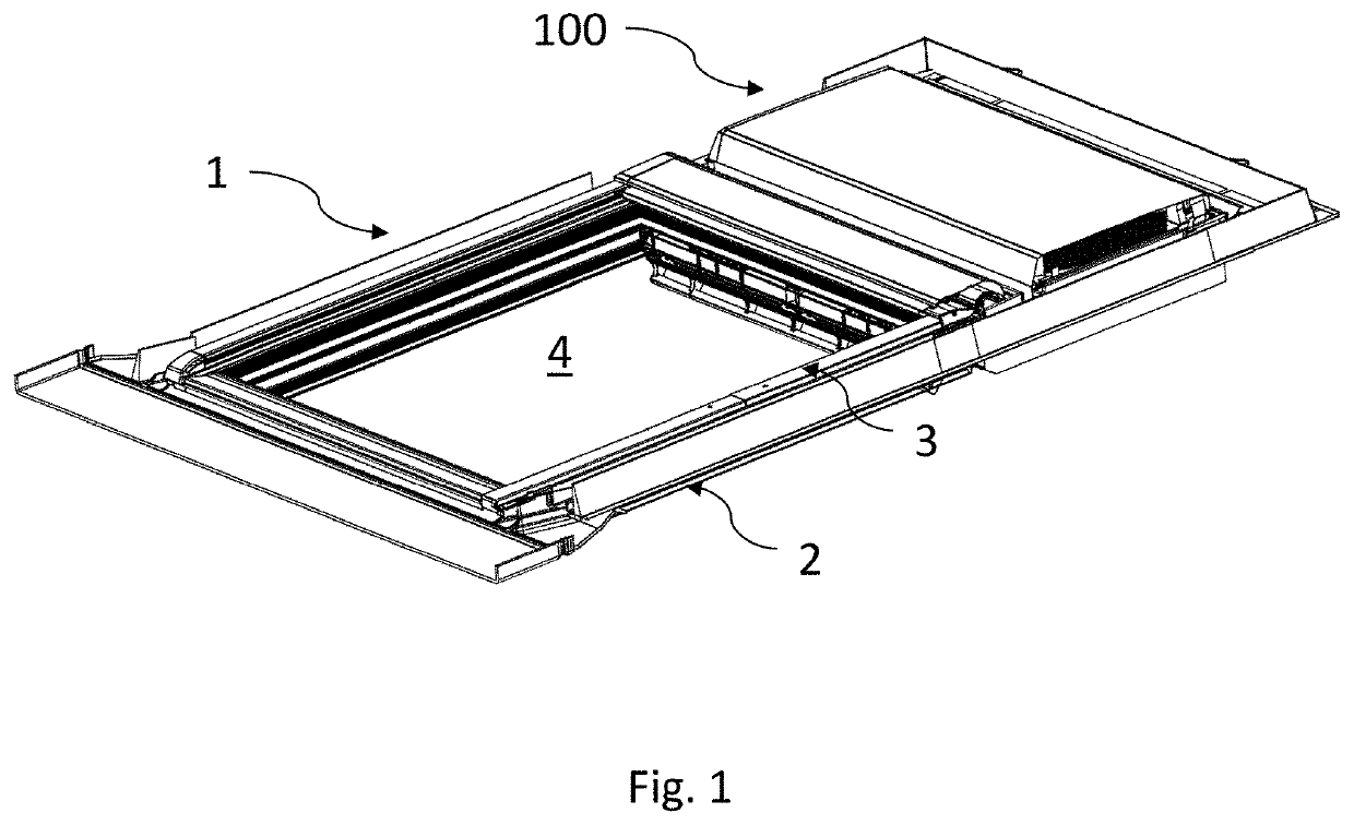 Roof window system with improved transition means between a roof window and a ventilation assembly