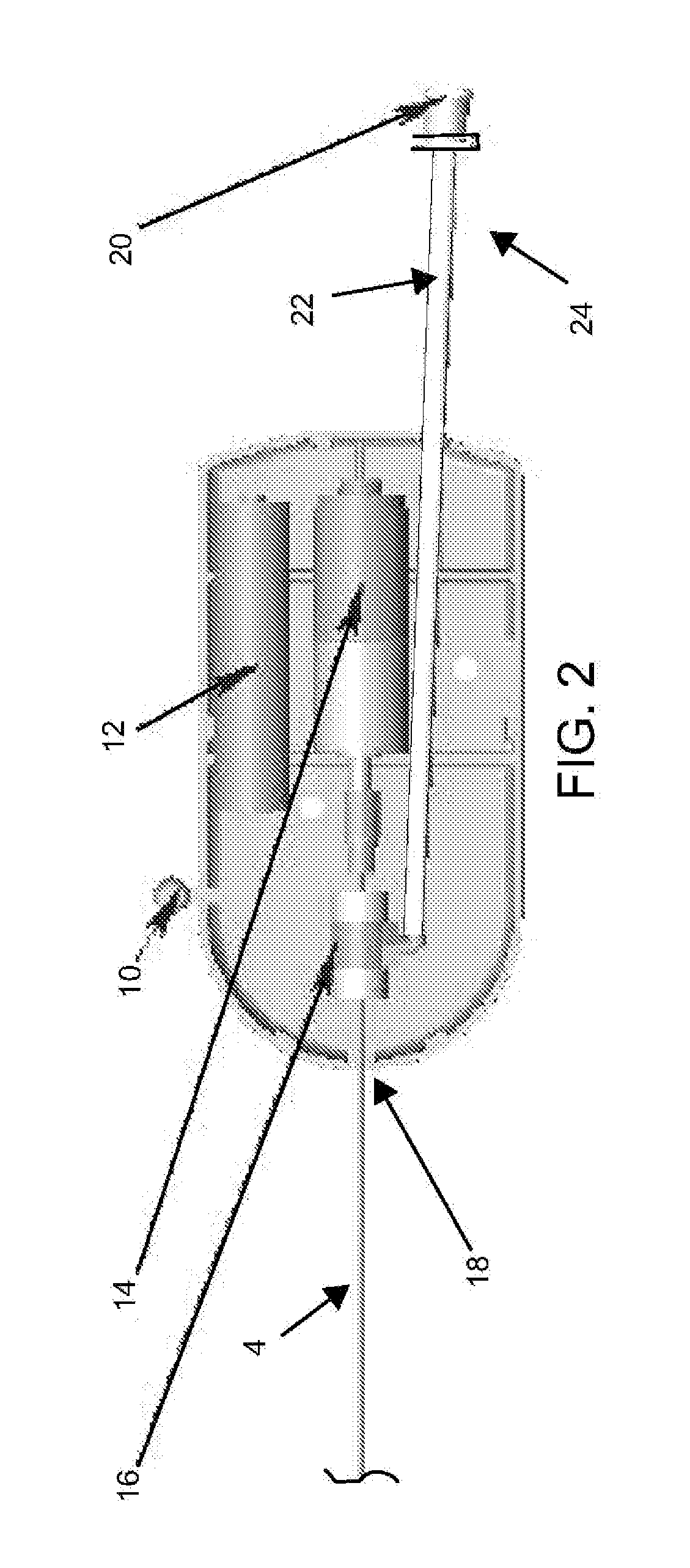 Expandable rotating device and method for tissue aspiration