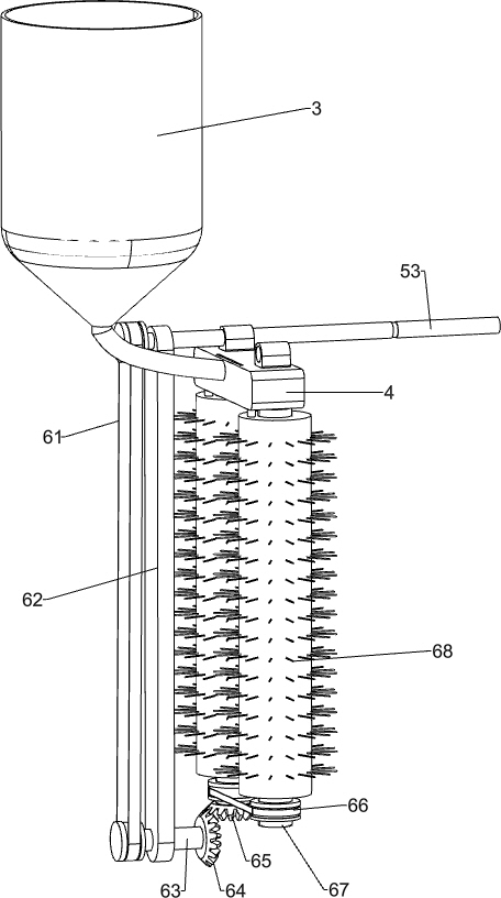 Fish tank fading device for stone engraving industry