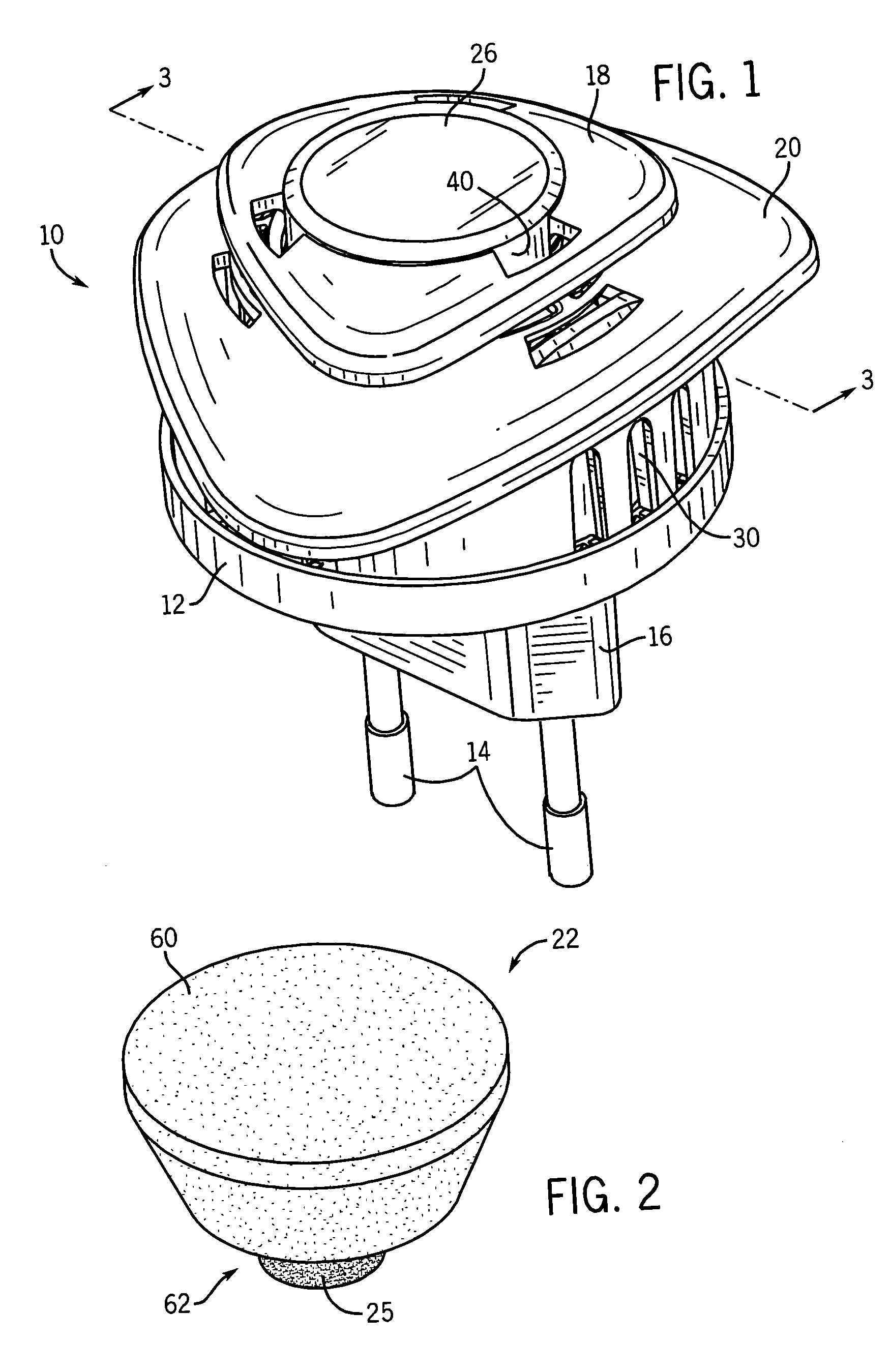 Air treatment device with controlled pore size substrate