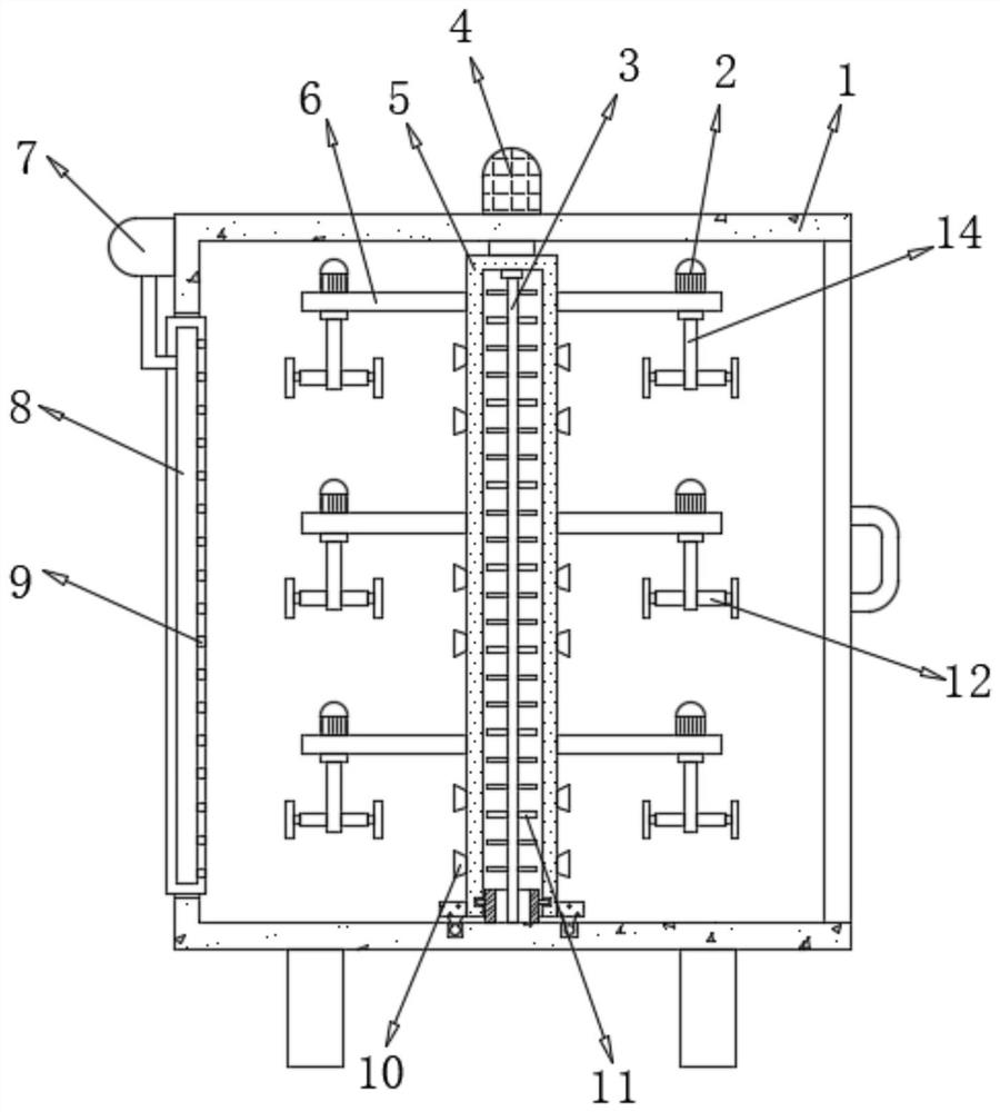 Spraying device for production of electric rice cooker shell