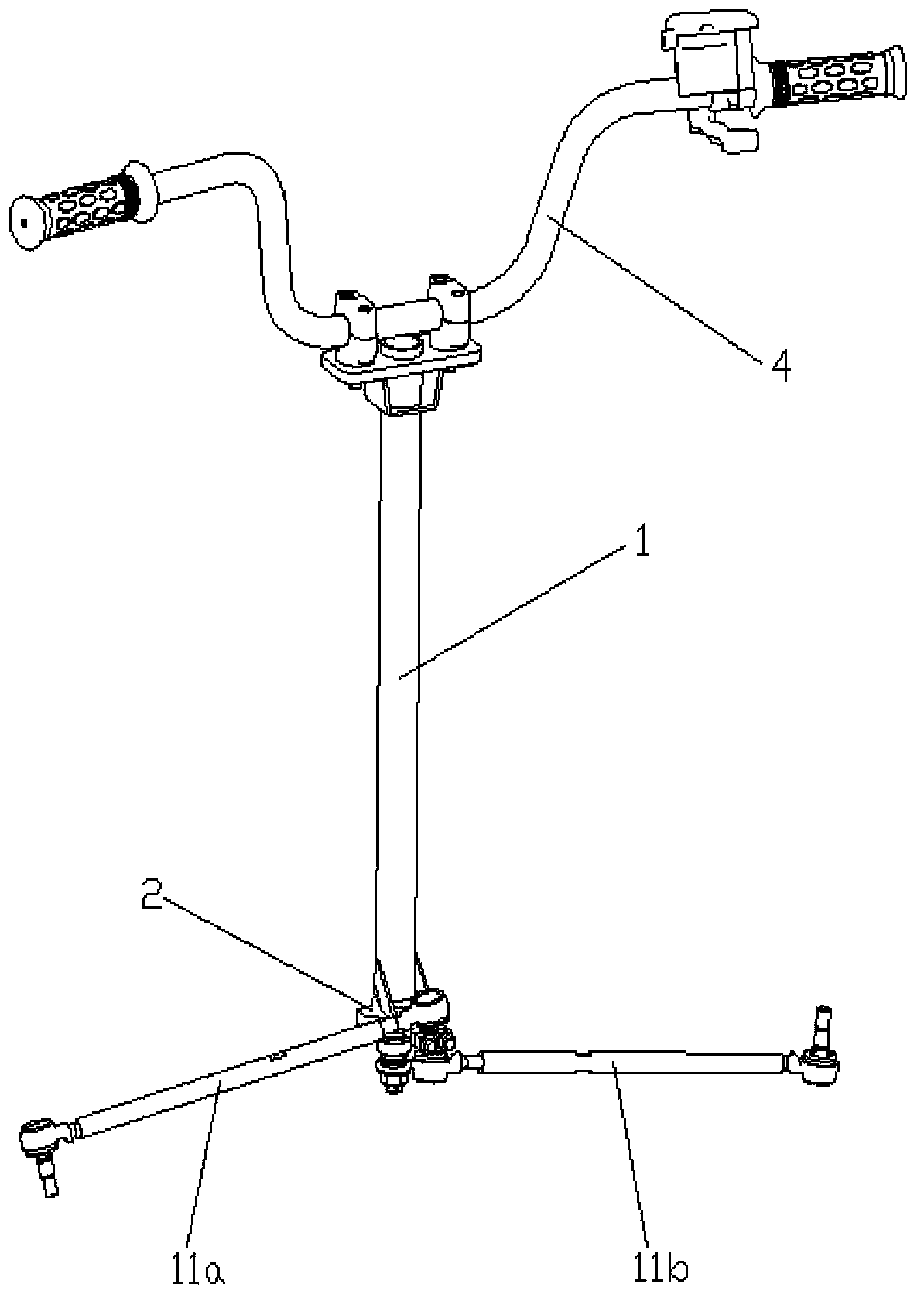 Vehicle steering assembly and all-terrain vehicle