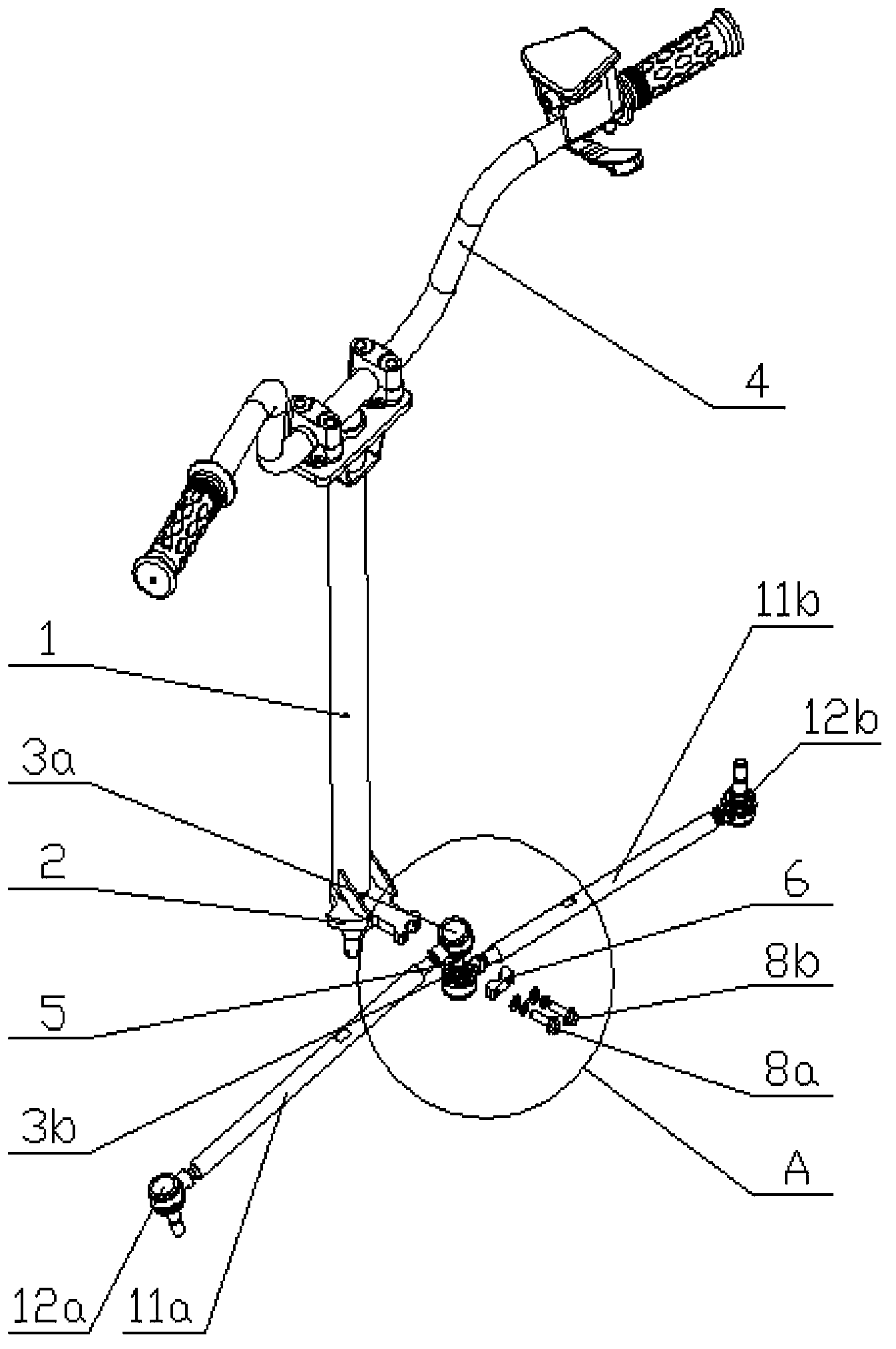 Vehicle steering assembly and all-terrain vehicle