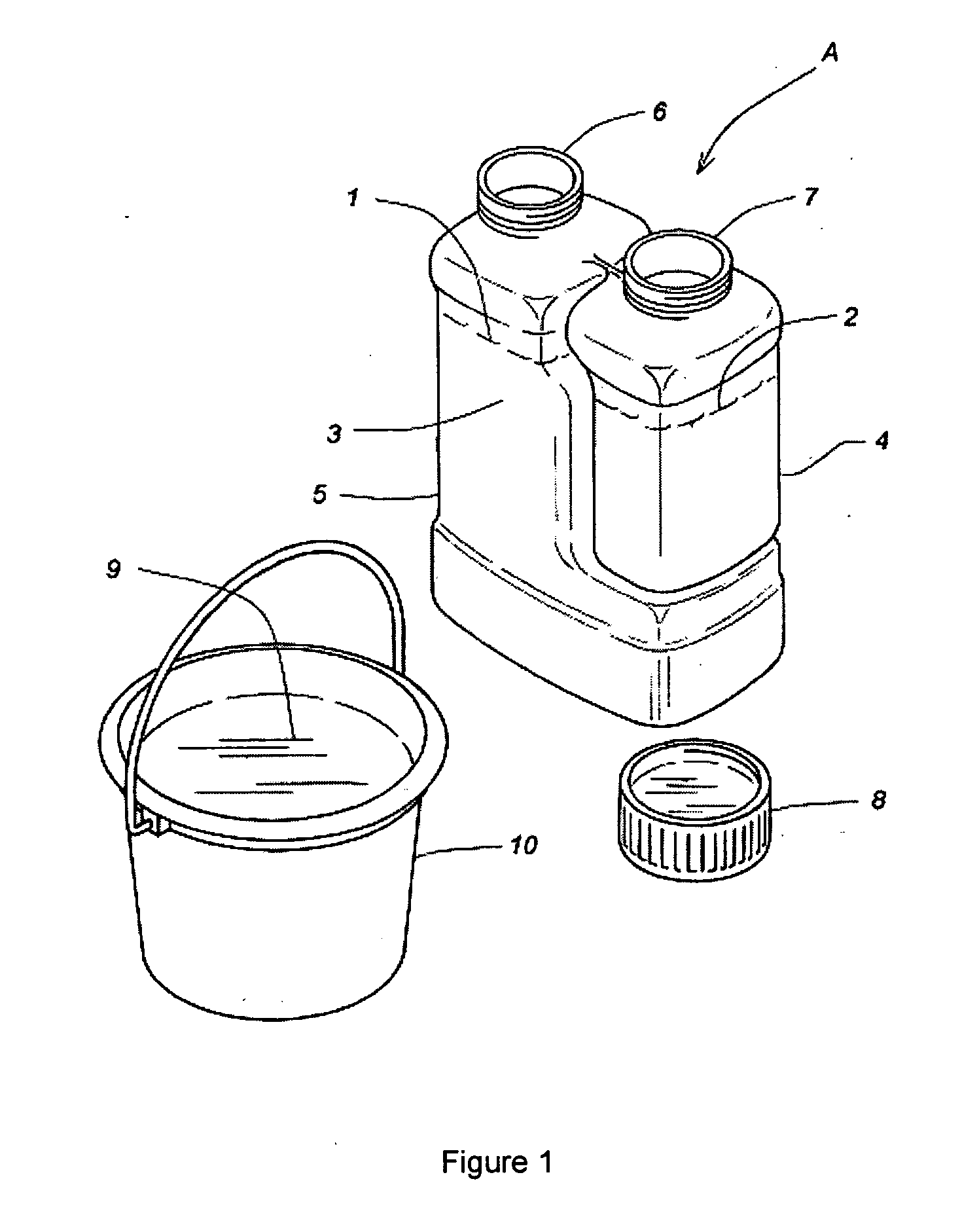 Two-part liquid cleaner system