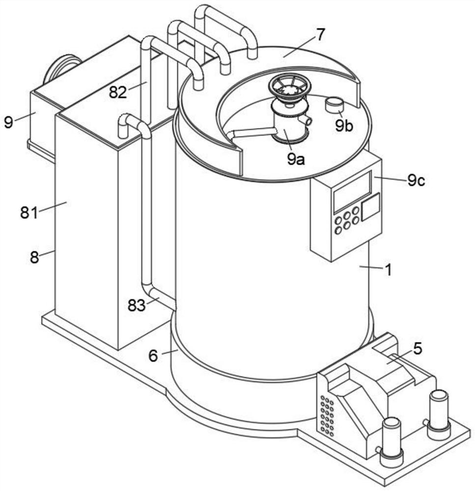 Three-return-stroke vertical gas boiler